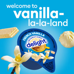 International Delight crema mezclada en vaso, aporta textura cremosa al café