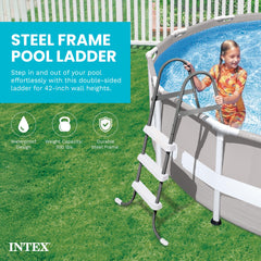 Intex detalle del peldaño antideslizante para mayor tracción