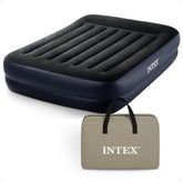 Intex vista frontal del colchón queen con altura 16.5 pulgadas y confort
