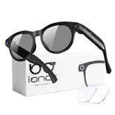 iONCT gafas frontal con empaquetado mostrando diseño y funciones