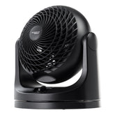 IRIS USA vista frontal del ventilador con diseño compacto y acabado mate