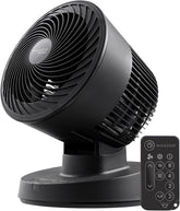 IRIS USA ventilador WOOZOO vista frontal mostrando diseño y control sencillo