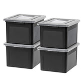 IRIS USA caja archivos frente mostrando diseño negro y privacidad