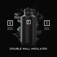 IRON °FLASK sujeto a mochila con mosquetón para transporte cómodo