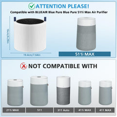 iSingo filtro 511i MAX detalle de textura que indica capacidad filtrante