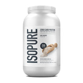 Isopure envase frontal sin sabor mostrando 3 lb y beneficio de proteína pura