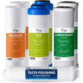 iSpring pack frontal de 7 filtros para mantenimiento anual, asegura agua más limpia