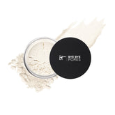 IT Cosmetics polvo suelto frontal del envase mostrando acabado profesional