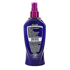 It's a 10 Haircare spray en detalle mostrando textura ligera beneficios