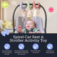 Itzy Ritzy textured ribbons and crinkle fabric encouraging tactile play