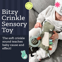 Itzy Ritzy anillo trenzado en primer plano para morder y aliviar encías