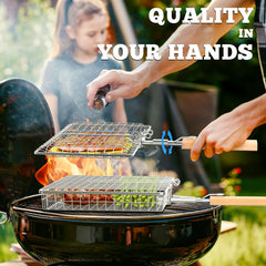 Ivtivfu deep basket grid detail for durable even grilling