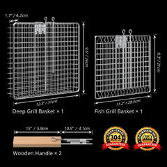 Ivtivfu wooden handle close-up demonstrating secure heat-resistant grip