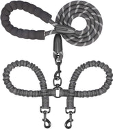 iYoShop correa doble frontal mostrando longitud y color negro, ideal para paseos cómodos