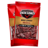 Jack Link's frente del paquete mostrando diseño y tamaño práctico