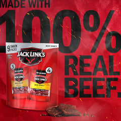 Jack Link's close-up jerky strip showing tender texture and smoky finish