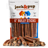 Jack&Pup frente del paquete mostrando 25 palitos y beneficio de suministro prolongado