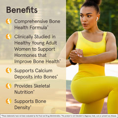 Jarrow Formulas etiqueta nutricional detallada indicando contenido de calcio y vitaminas