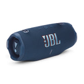 JBL Charge 6 frontal azul mostrando diseño y potencia