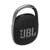 JBL Clip 4 vista frontal mostrando diseño compacto y potencia sonora