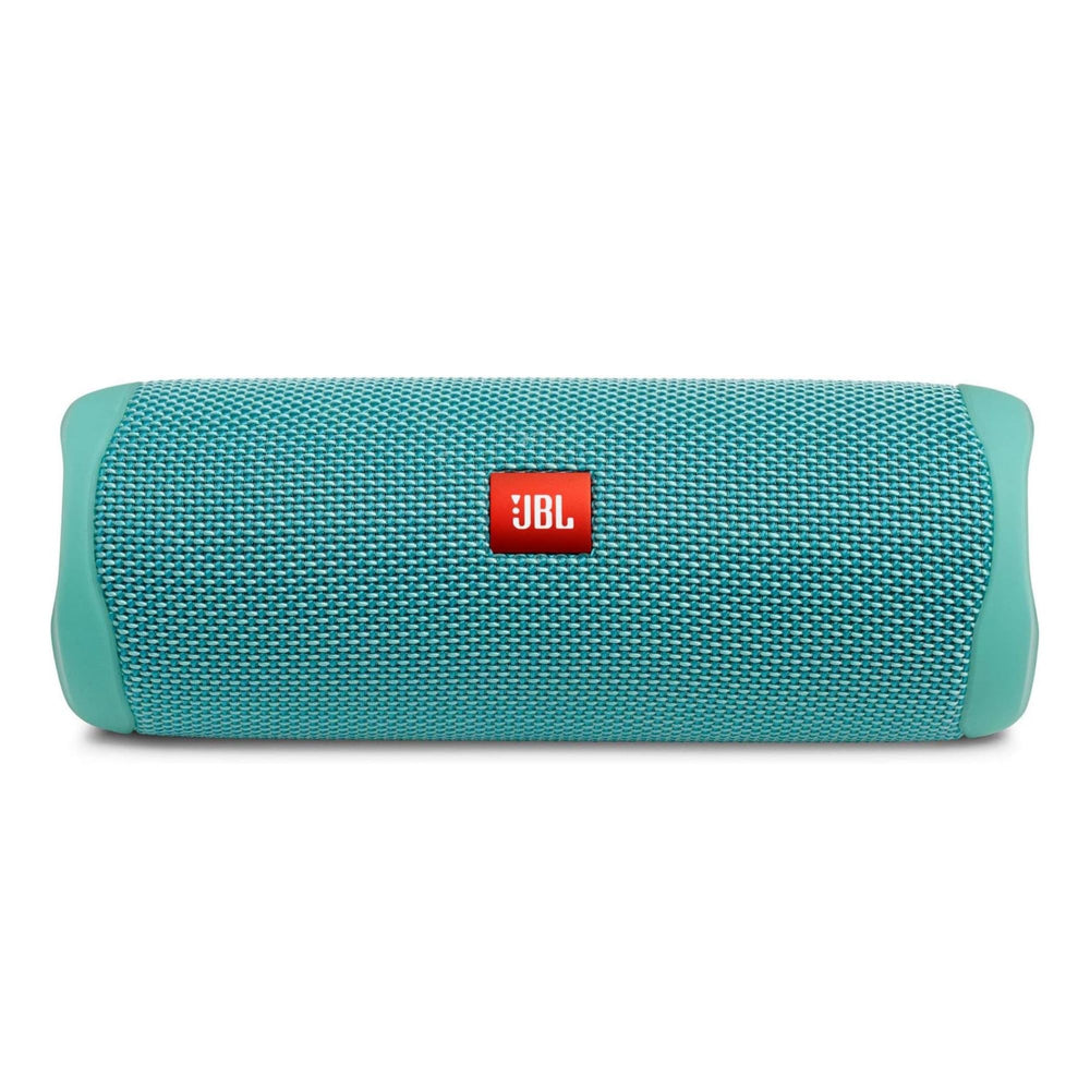 JBL Flip 5 vista frontal mostrando diseño y potencia