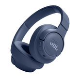 JBL Tune 720BT frontal azul mostrando diseño over-ear y confort