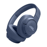 Auriculares JBL Tune 770NC vista frontal azul, diseño cómodo y plegable