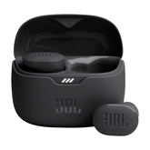 JBL Tune Buds vista frontal mostrando diseño compacto y elegancia