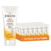 Jergens envase frontal pequeño mostrando marca y diseño, portabilidad