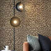 JiffDiff vista frontal del rollo mostrando estampado leopardo y color amarillo vibrante