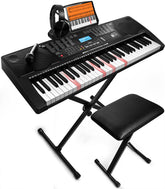 JIKADA vista frontal del teclado completo con altavoces y controles útiles