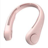 JISULIFE frente del ventilador de cuello mostrando diseño manos libres y estilo