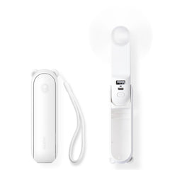 JISULIFE vista frontal del ventilador compacto, ideal para llevar