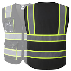 JKSafety detalle de cintas reflectantes anchas que aumentan detección en noche