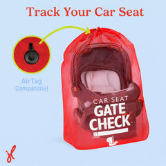 J.L. Childress bolsa en uso durante gate check mostrando protección efectiva