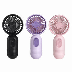 JODNO vista frontal del pack de 3 ventiladores mostrando tamaño compacto y portabilidad
