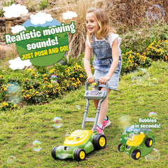 John Deere Bubble-N-Go primer plano de ruedas que activan el mecanismo y facilitan burbujas