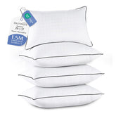 JOLLYVOGUE pack frontal de cuatro almohadas, aspecto ordenado y hotelero