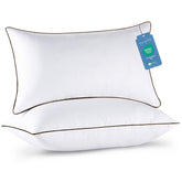 JOLLYVOGUE pack frontal mostrando dos almohadas king, confort inmediato