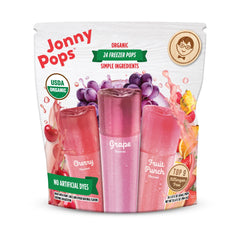 JonnyPops paquete frontal mostrando 24 paletas, ideal para reuniones y familia