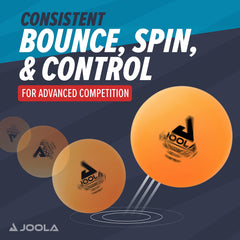 JOOLA comparación de tamaño 40+ mm para verificar regulación oficial
