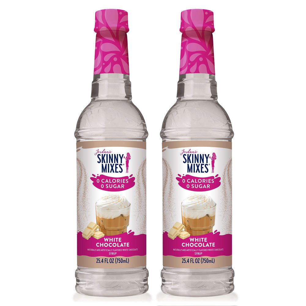 Jordan's Skinny Mixes botella frontal mostrando etiqueta y volumen