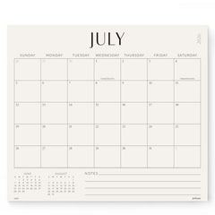 Jotsome calendario frente mostrando mes y diseño claro para planificación diaria