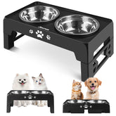 Jovrun comedero elevado frontal, diseño compacto y estable