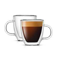 JoyJolt vasos frontal mostrando diseño elegante y aislamiento térmico
