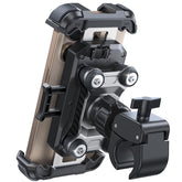 JOYROOM soporte frontal montado en manillar mostrando ajuste seguro