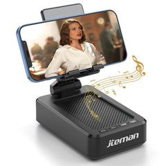 JTEMAN front view showing speaker and stand, clear product presentation and features