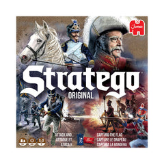 Jugadores usando Jumbo Stratego en mesa demostrando interacción y aprendizaje táctico