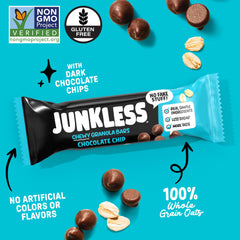 Junkless detalle de ingredientes con fresas reales y color natural