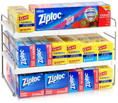 JUPELI vista frontal del organizador de 3 niveles, maximiza espacio